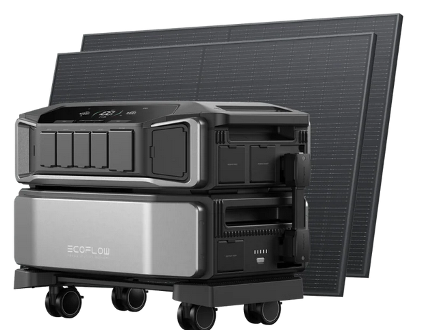 DELTA Pro Ultra + 2 × paneles solares rígidos de 400 W + 4 × pies de montaje para panel solar rígido GRATUITOS