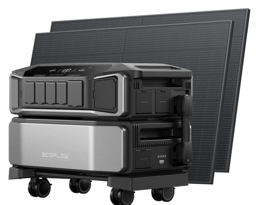 DELTA Pro Ultra + 2 × paneles solares rígidos de 400 W + 4 × pies de montaje para panel solar rígido GRATUITOS