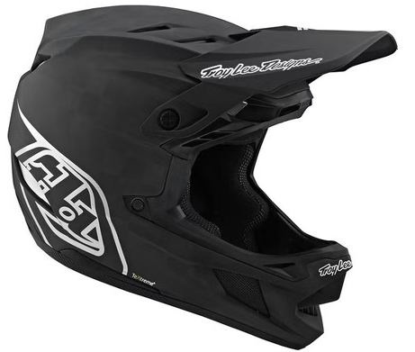 Int. Troy Lee Designs D4 Carbon Mips Stealth Helmet Black / Silver