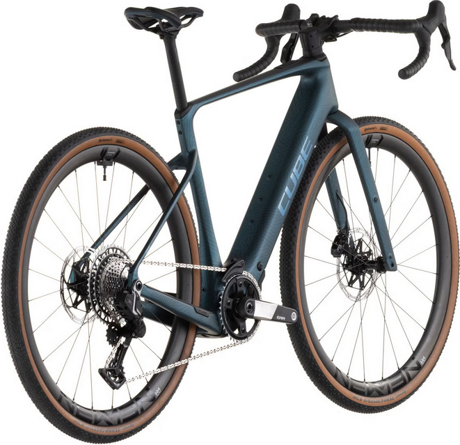 Vélo de Gravel Électrique Cube Nuroad Hybrid C:62 SLT 400X Sram Force XPLR AXS 13V 400 Wh 700 mm Vert Royal Crisscross 2026