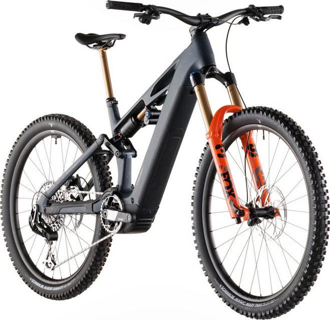 VTT Électrique Tout-Suspendu Cube Stereo Hybrid One77 HPC SLT 800 Sram 12V 800 Wh Bosch 100 Nm 29''/27.5'' Bleu Galaxy 2026