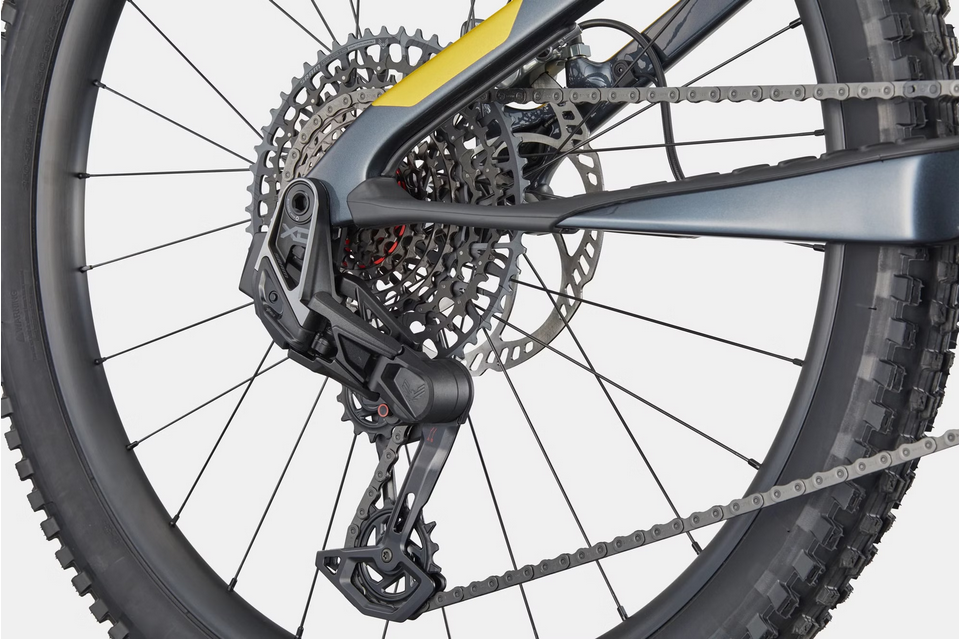 VTT Électrique Tout-Suspendu Cannondale Moterra SL 1 12V 600Wh Shimano 85Nm MX (29/27.5'') Bleu/Jaune 2026