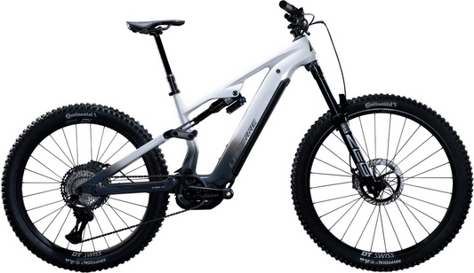VTT Électrique Tout-Suspendu Lapierre Overvolt AM CF 10.8 12V 800Wh Bosch 100 Nm MX (29/27.5'') Blanc/Gris2026