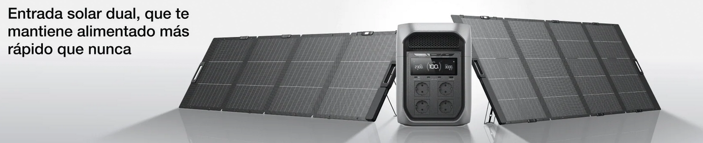 Generador solar Serie EcoFlow DELTA 3 Max (FV 400 W)
