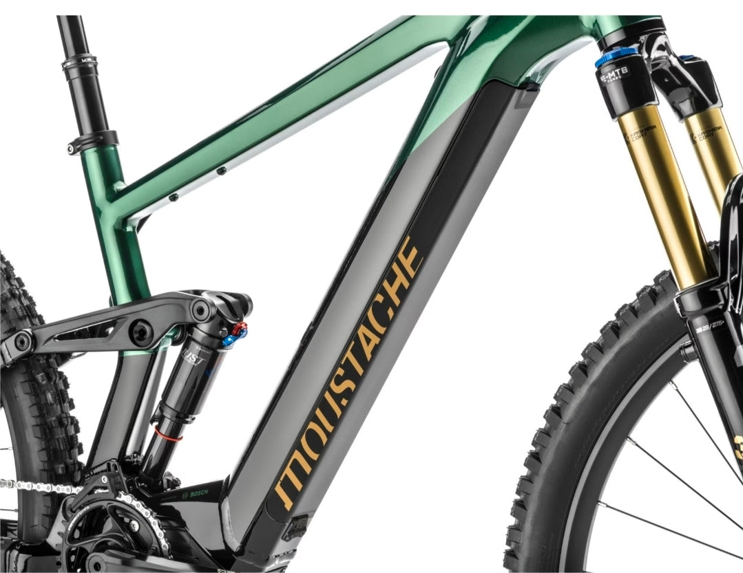 VTT Électrique Tout-Suspendu Moustache Samedi 29 Trail 9 Smart System Shimano SLX / XT 12V 750 Wh 29'' Noir / Vert 2024