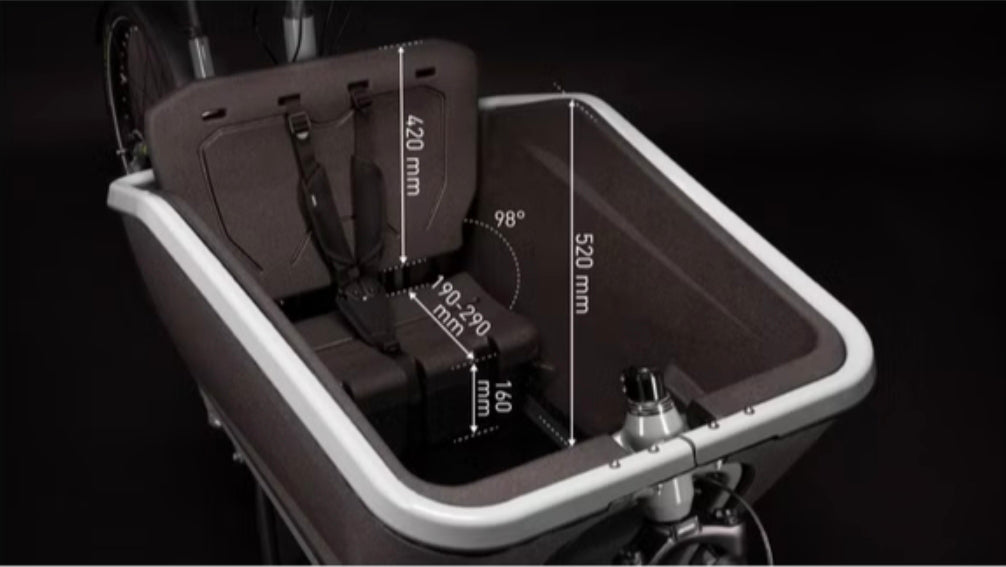 Bicicleta eléctrica de carga Cube Cargo Hybrid 500 Enviolo Cargo 500 Wh 20/27,5'' Blanco Flash