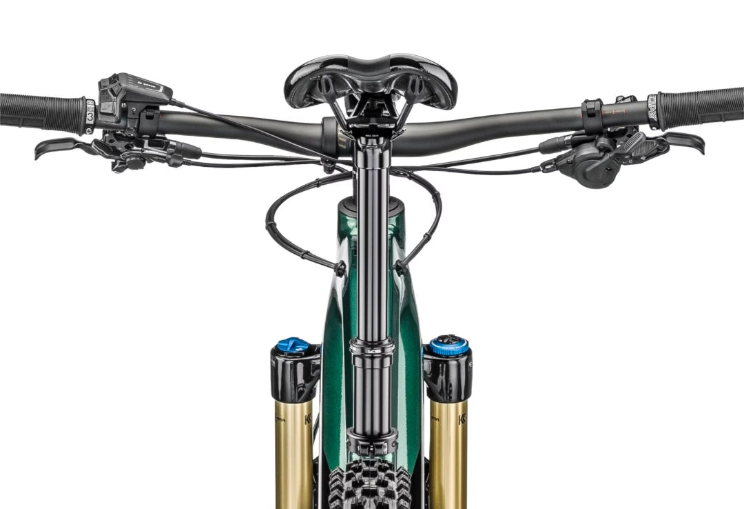 VTT Électrique Tout-Suspendu Moustache Samedi 29 Trail 9 Smart System Shimano SLX / XT 12V 750 Wh 29'' Noir / Vert 2024