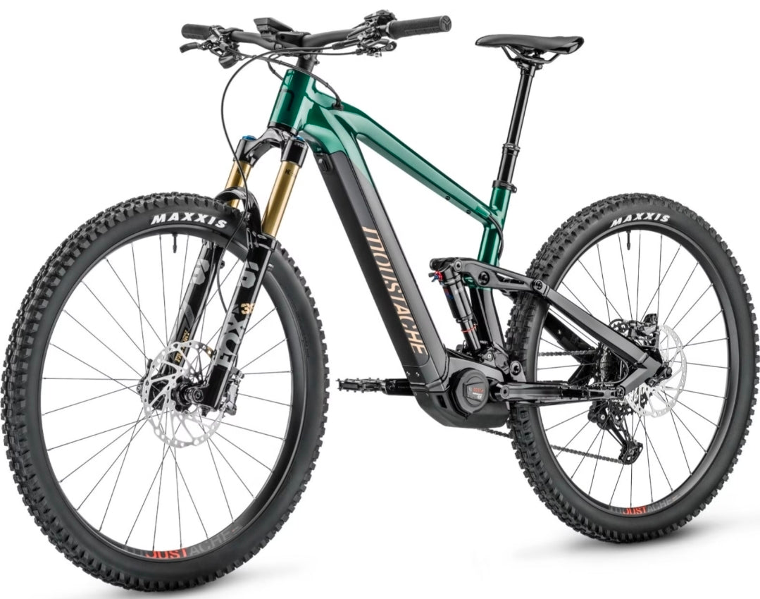 VTT Électrique Tout-Suspendu Moustache Samedi 29 Trail 9 Smart System Shimano SLX / XT 12V 750 Wh 29'' Noir / Vert 2024