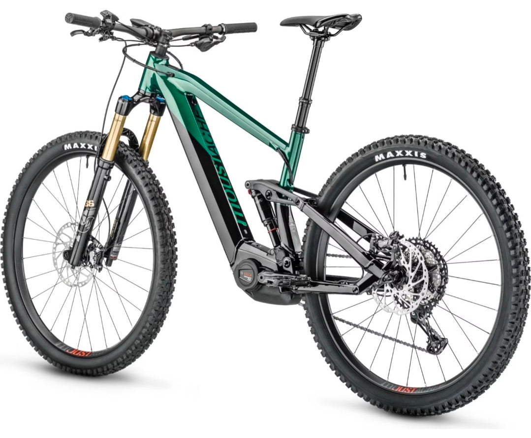 VTT Électrique Tout-Suspendu Moustache Samedi 29 Trail 9 Smart System Shimano SLX / XT 12V 750 Wh 29'' Noir / Vert 2024