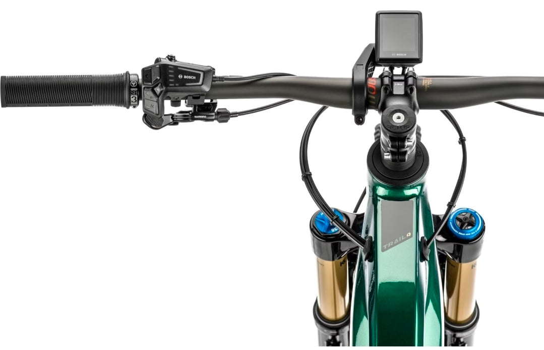 VTT Électrique Tout-Suspendu Moustache Samedi 29 Trail 9 Smart System Shimano SLX / XT 12V 750 Wh 29'' Noir / Vert 2024